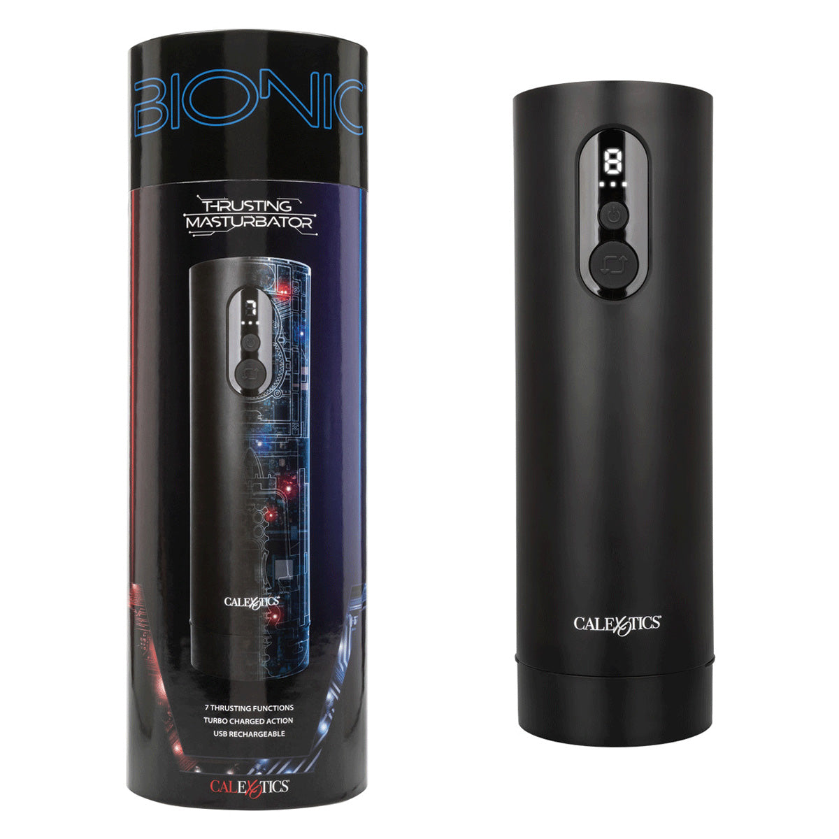 CalExotics® Bionic Vibro-Stroker with Oscillation & Suction