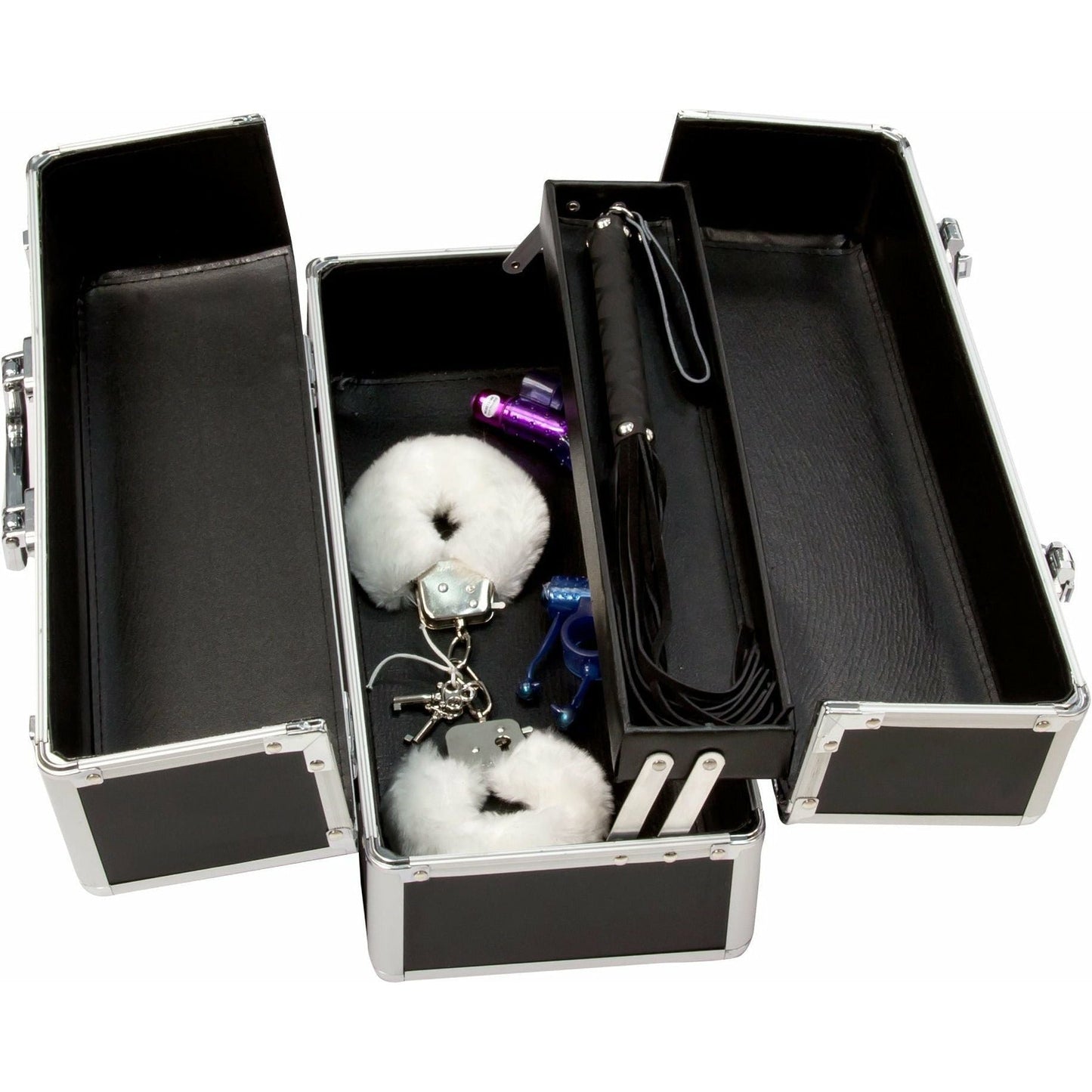 PowerBullet Simple and True - Large Lockable Vibrator Case - Black