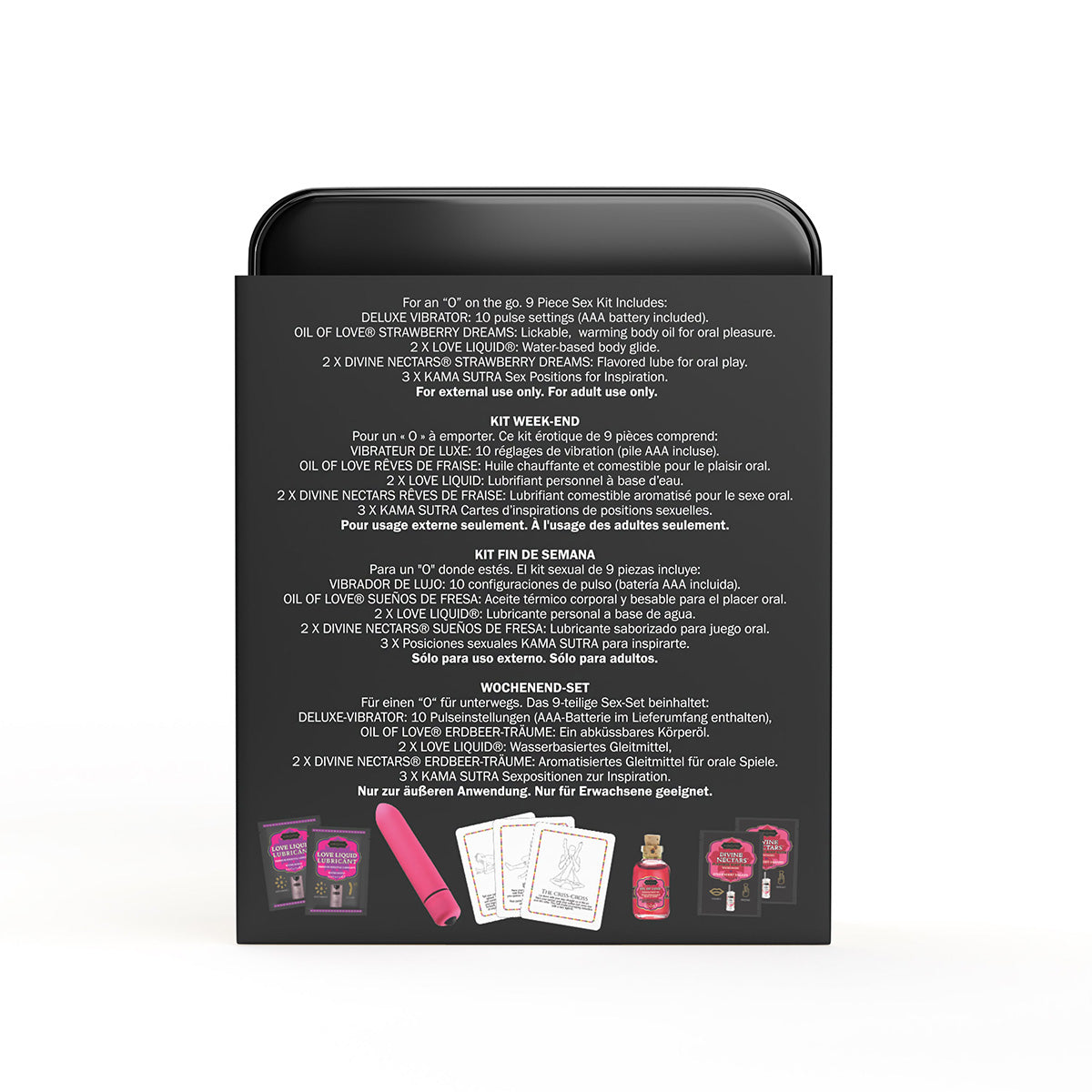 Kama Sutra Weekender Kit for an “O” on the Go – Strawberry Dreams
