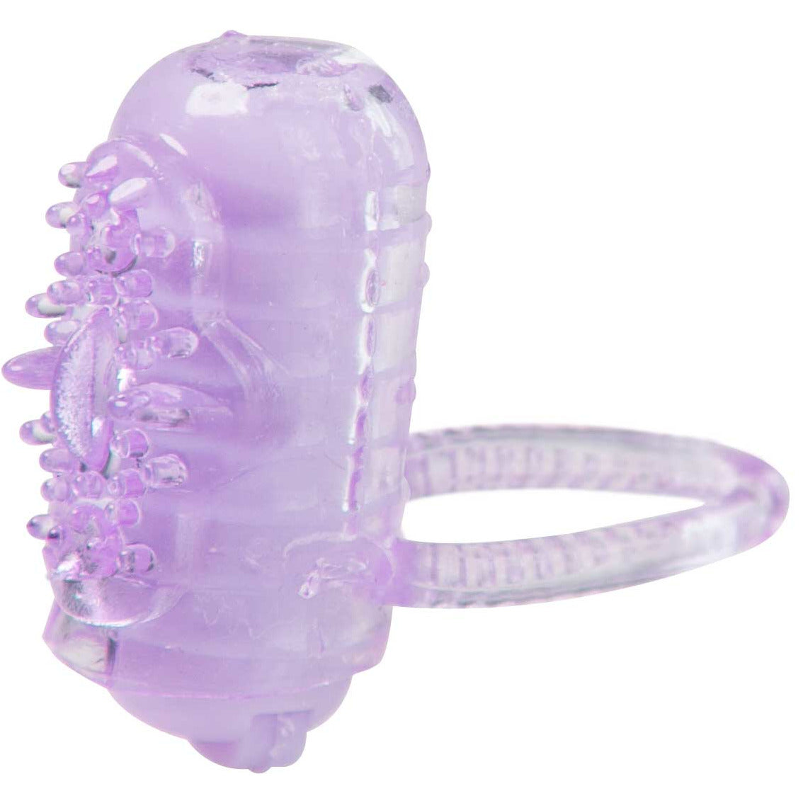 HottProducts Tongue Dinger - Vibrating Cock Ring - Purple