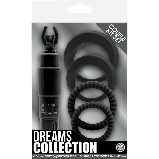 NMC Dreams Collection - Couples Kit - Vibrator & Cock Rings