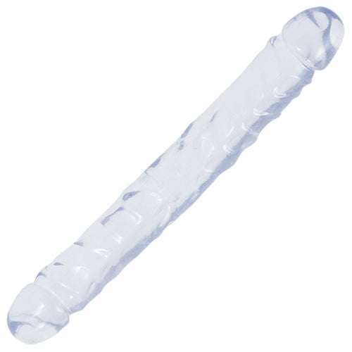 Crystal Jellies® 12" Jr. Double Dong - Clear