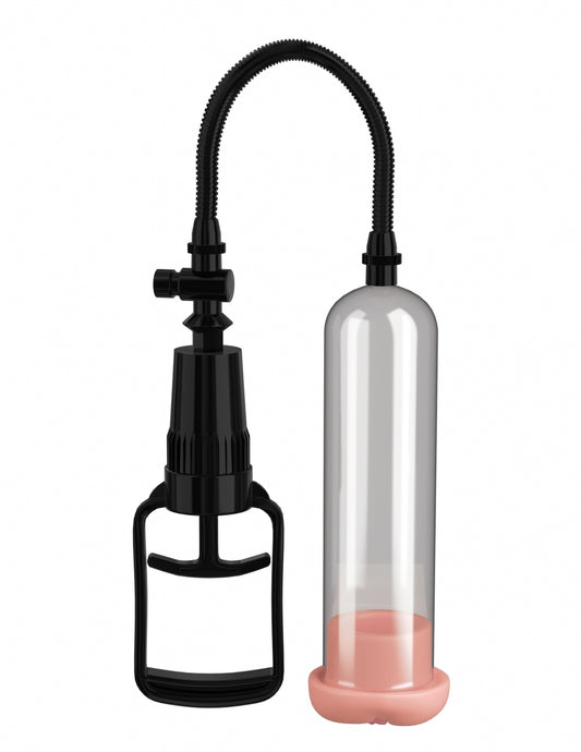 Pipedream Pump Worx Beginner's Pussy Pump - Clear/Light/Black