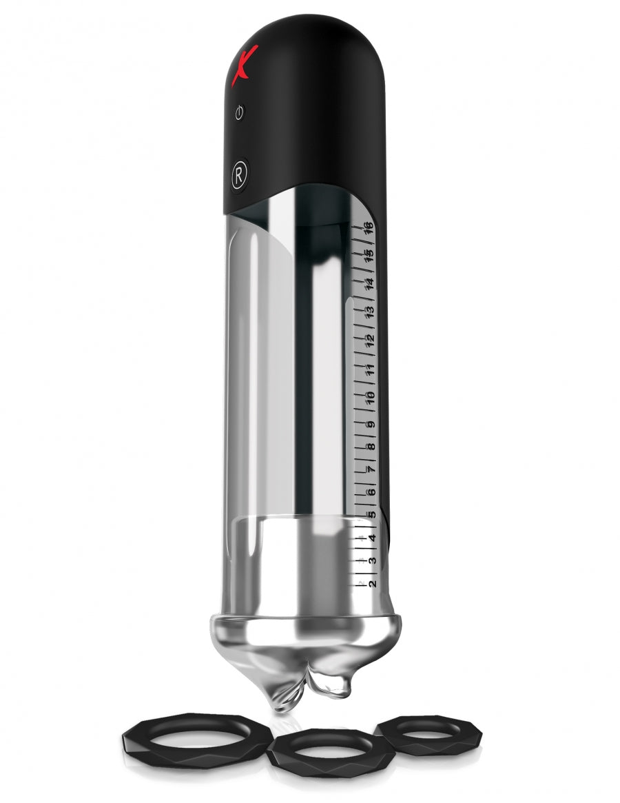 PDX Elite Blowjob Power Pump - Clear/Black