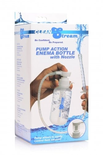 Clean Stream Pump Action Enema Bottle with Nozzle