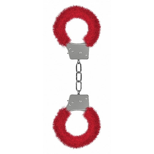 Shots - Ouch! - Beginner's Handcuffs Furry - Red