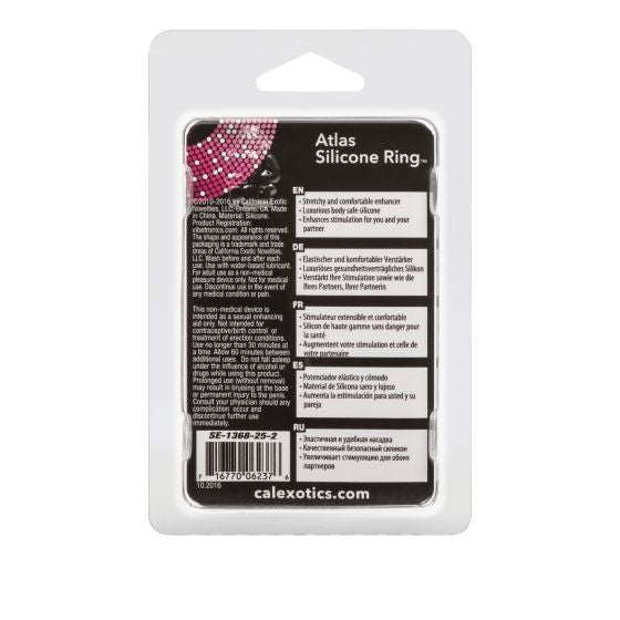 CalExotics - Adonis Silicone Rings - Atlas - Black