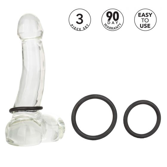 CalExotics - Rubber Ring Black 3pc Set