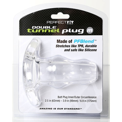 PerfectFit - Double Tunnel Plug - Medium Clear