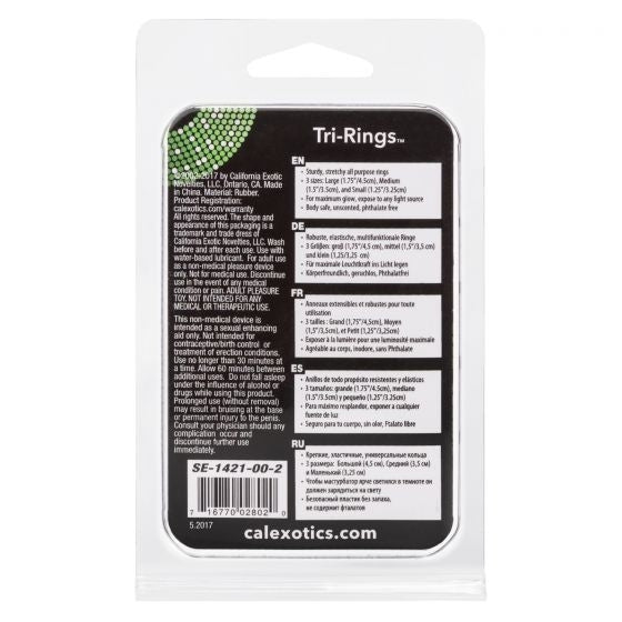 CalExotics -Tri-Rings Glow-in-the-Dark