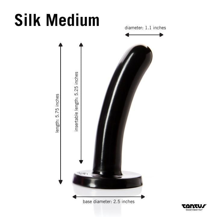Tantus - Silk Medium - Onyx (Clamshell/Carded)