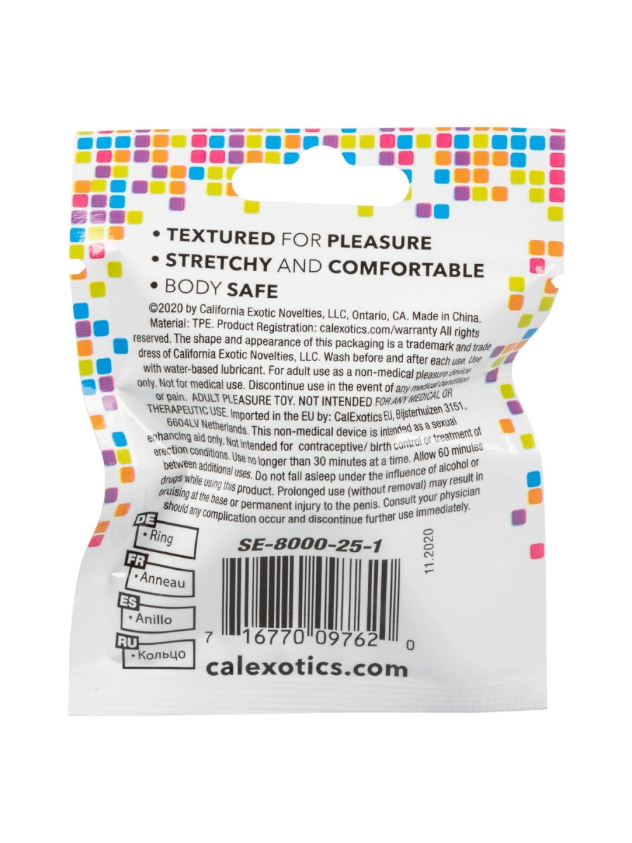 Foil Pack Textured Ring Assorted (Case Qty: 24)