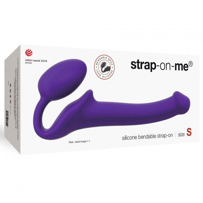 StrapOnMe Semi-Realistic Bendable Strap On Purple S (MSRP CAD$104.99)