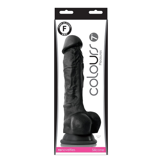 NS - Colours - Pleasures - 7" Dildo - Black