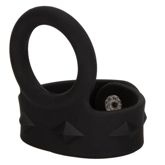 California Exotic Silicone Tri-Snap Scrotum Support Ring - Medium