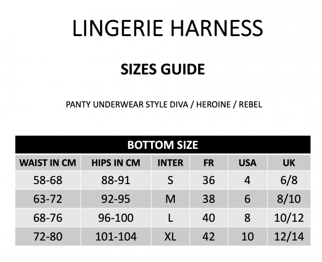 StrapOnMe Harness Lingerie Heroine S Black (MSRP CAD$74.99)