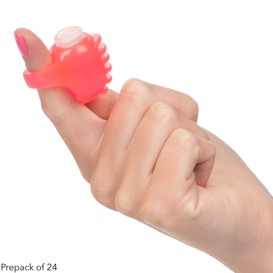 Foil Pack Vibrating Finger Teaser - Pink (Case QTY: 24)