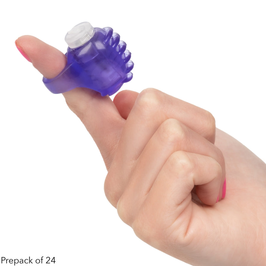 Foil Pack Vibrating Finger Teaser - Purple (Case QTY: 24)