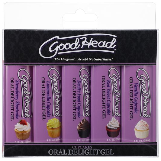GoodHead - Oral Delight Gel - Cupcakes - 5 Pack - 1 fl. oz.