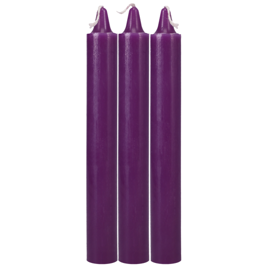 Doc Johnson Japanese Drip Candles - Set of 3 - Purple
