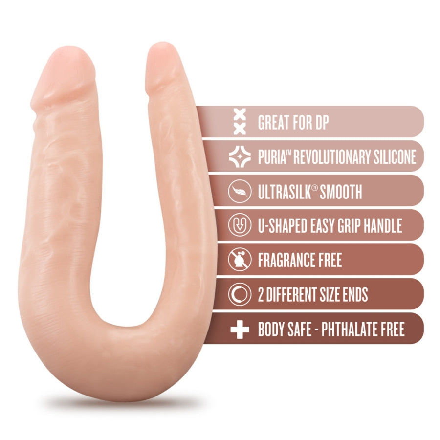 Blush - Dr. Skin Silicone - Dr. Double - 12 Inch Double Dong - Vanilla