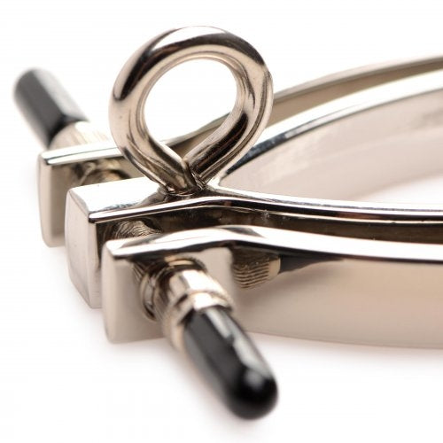 Master Series Pussy Tugger Adjustable Pussy Clamp with Leash