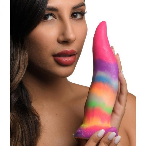 Creature Cocks - Unicorn Kiss Tongue Glow In The Dark Silicone Dildo