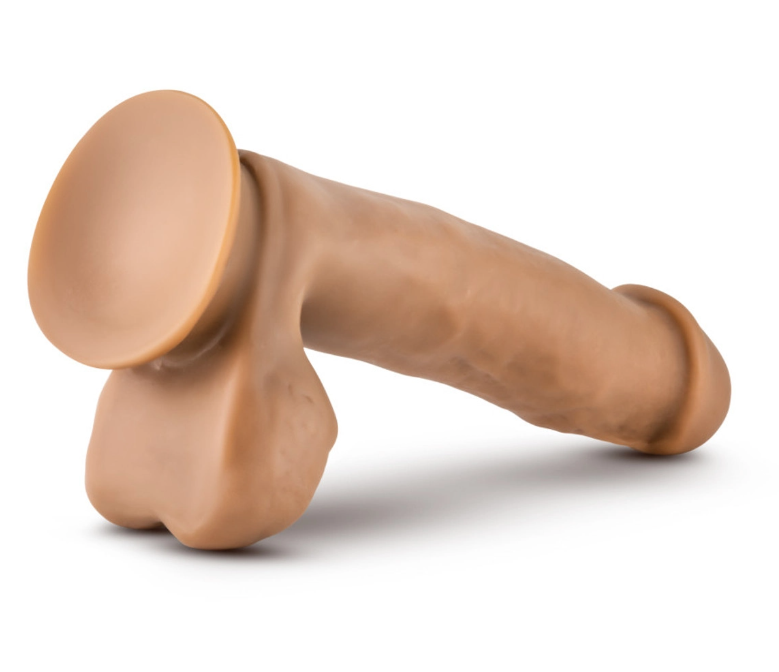 Blush - Dr. Skin - Dr. Mark - 7 Inch Dildo With Balls - Tan