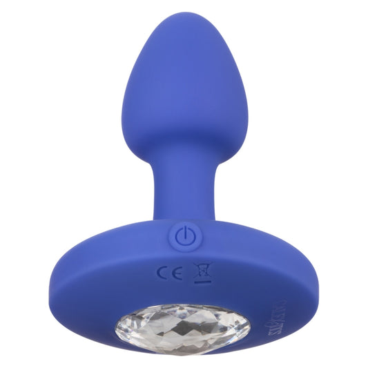 California Exotic Cheeky Gems Small Rechargeable Vibrating Probe - Blue