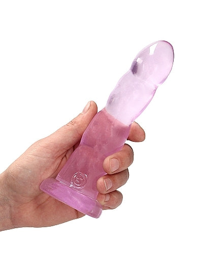 Shots - RealRock - Non Realistic Dildo with Suction Cup - 7''/ 17 cm - Pink