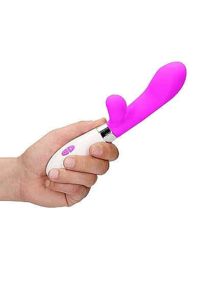 Shots - Achilles Ultra Soft Silicone 10 Speed Dual Motor Vibrator - Fuchsia