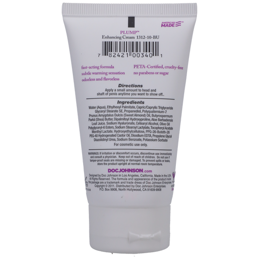 Doc Johnson Intimate Enhancements Plump - Enhancing Cream For Men 2oz (Bulk)
