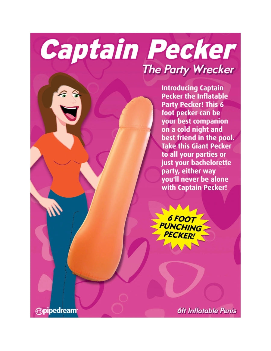 Bachelorette Party Favors Captain Pecker The Inflatable Party Pecker Light