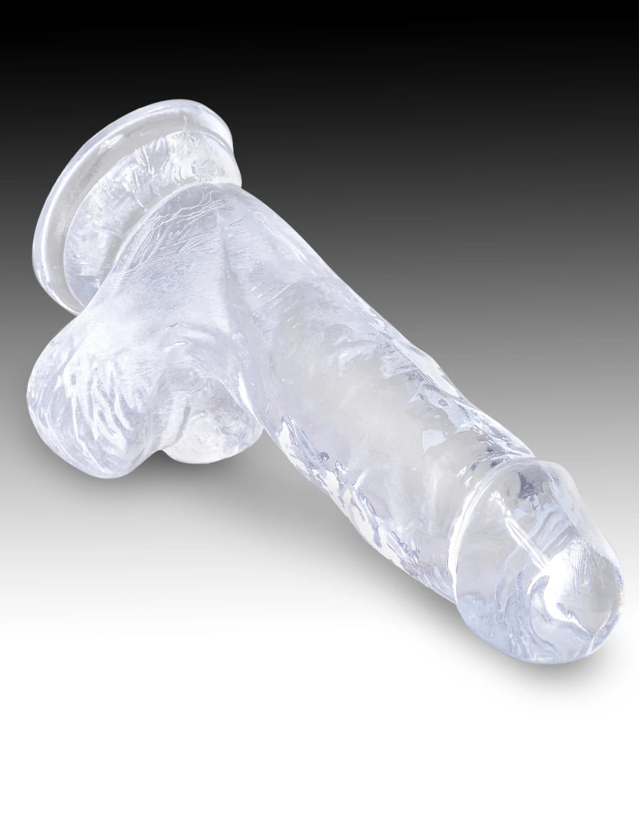 King Cock Clear 5" Cock with Balls