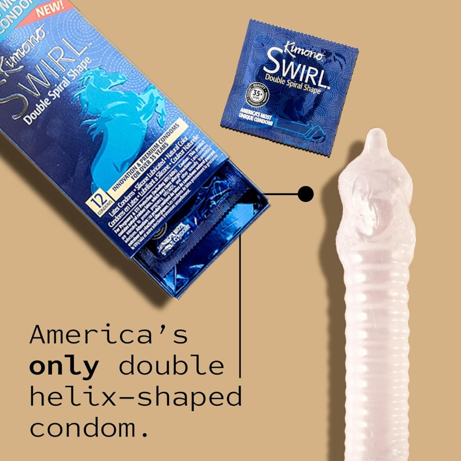 Kimono Swirl Condom 12pk