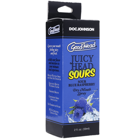 GoodHead - Juicy Head - Dry Mouth Spray - Sour Blue Raspberry 2 fl.oz.