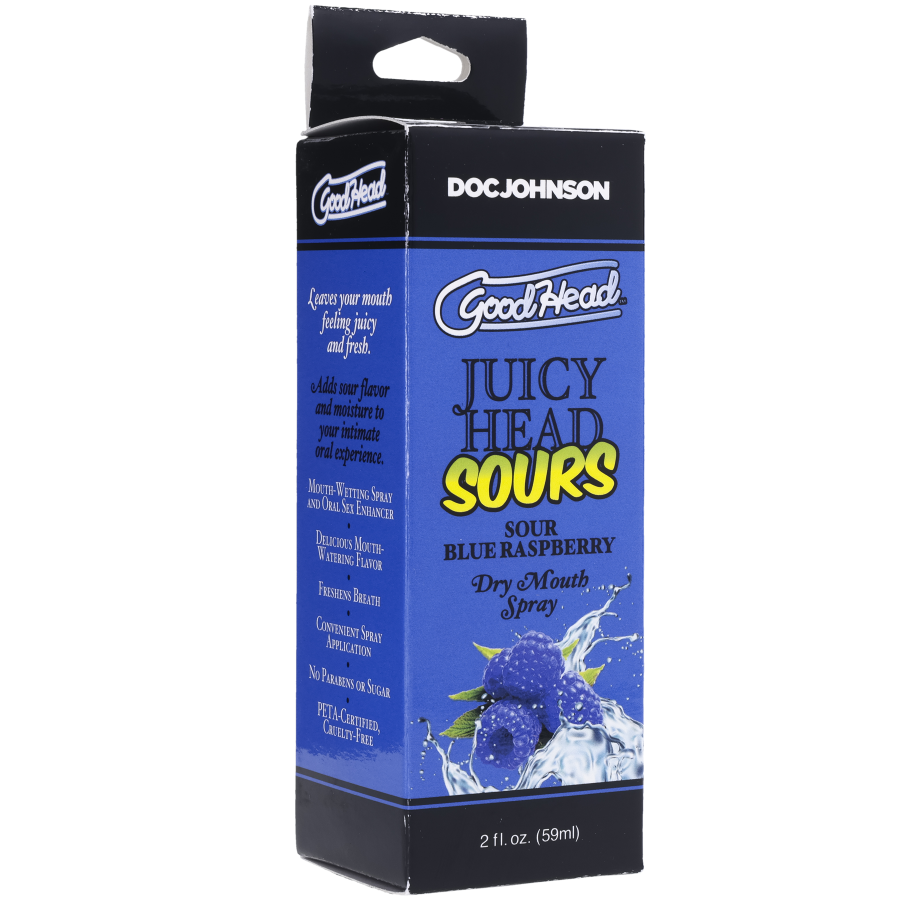 GoodHead - Juicy Head - Dry Mouth Spray - Sour Blue Raspberry 2 fl.oz.