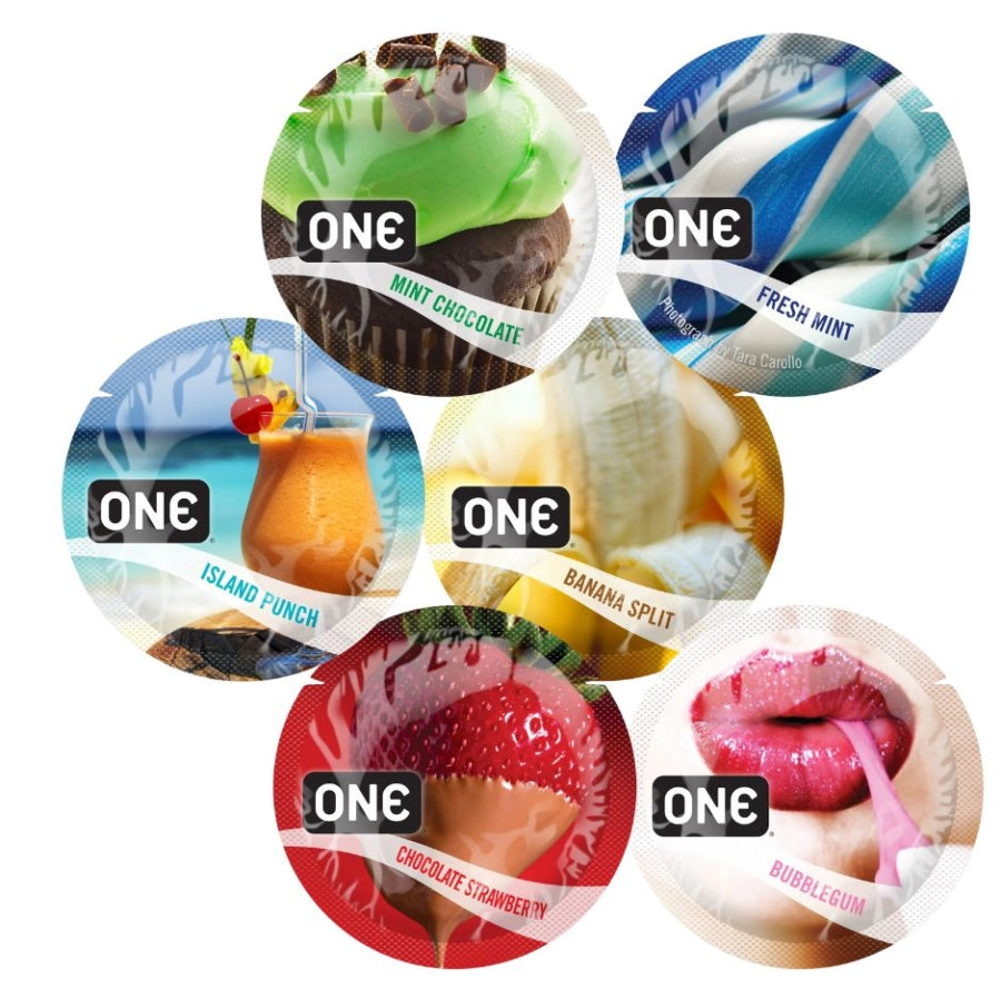 ONE Condoms FlavorWaves (Bowl of 100)