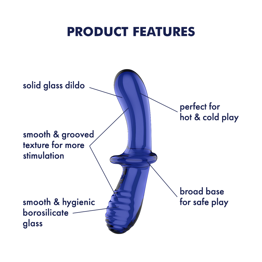 Satisfyer Double Crystal Light Blue