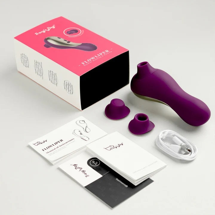 Flowliper Clitoral Sucking & Pulsing Vibrator Purple