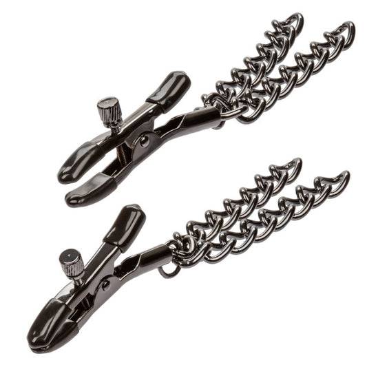 California Exotic Euphoria Collection Chain Nipple Clamps