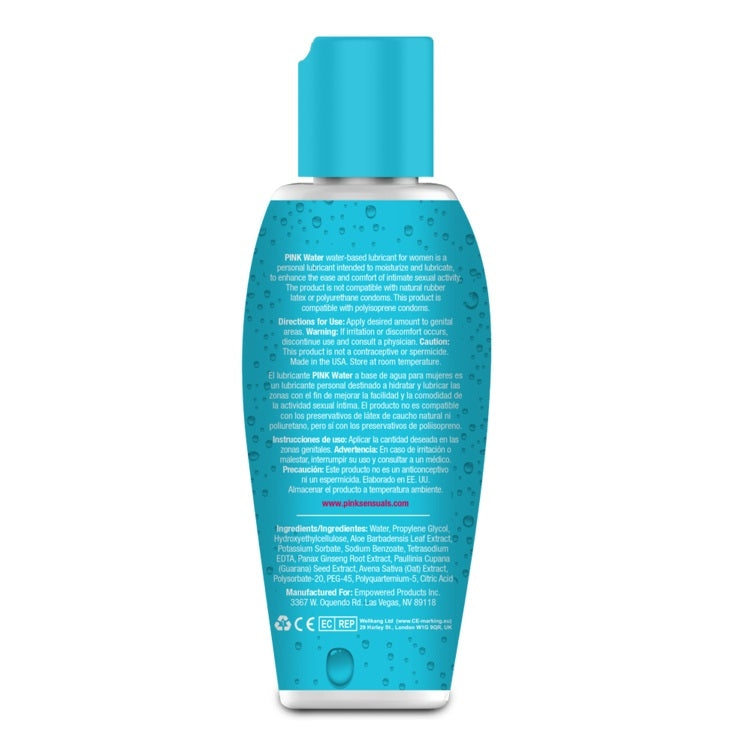 Pink Water 2.8 oz Flip-top Bottle