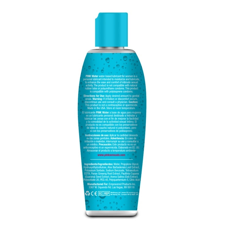Pink Water 4.7oz. flip top bottle