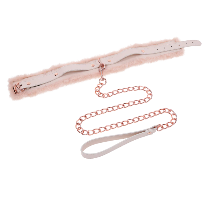 Sportsheets - Peaches 'n CreaMe Fur Collar & Leash