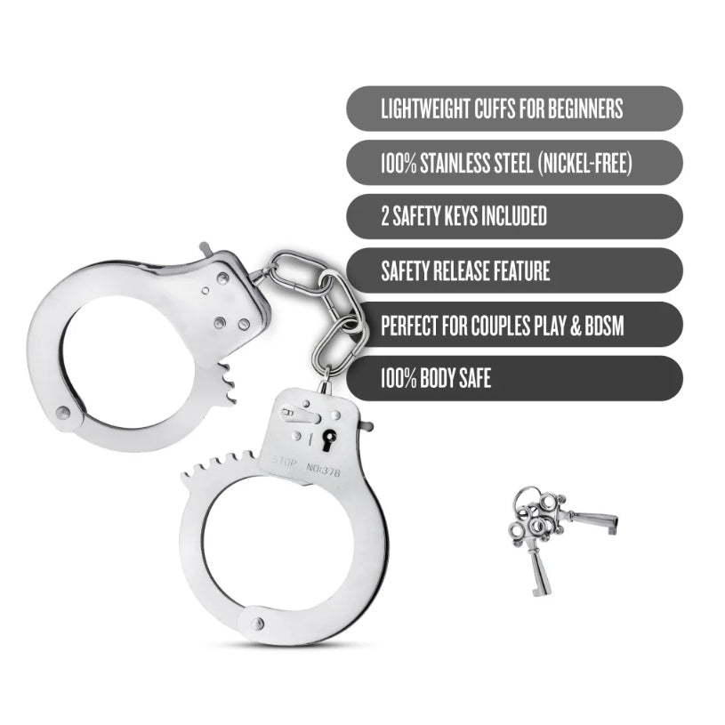 Blush - Temptasia - Beginner Cuffs - Silver