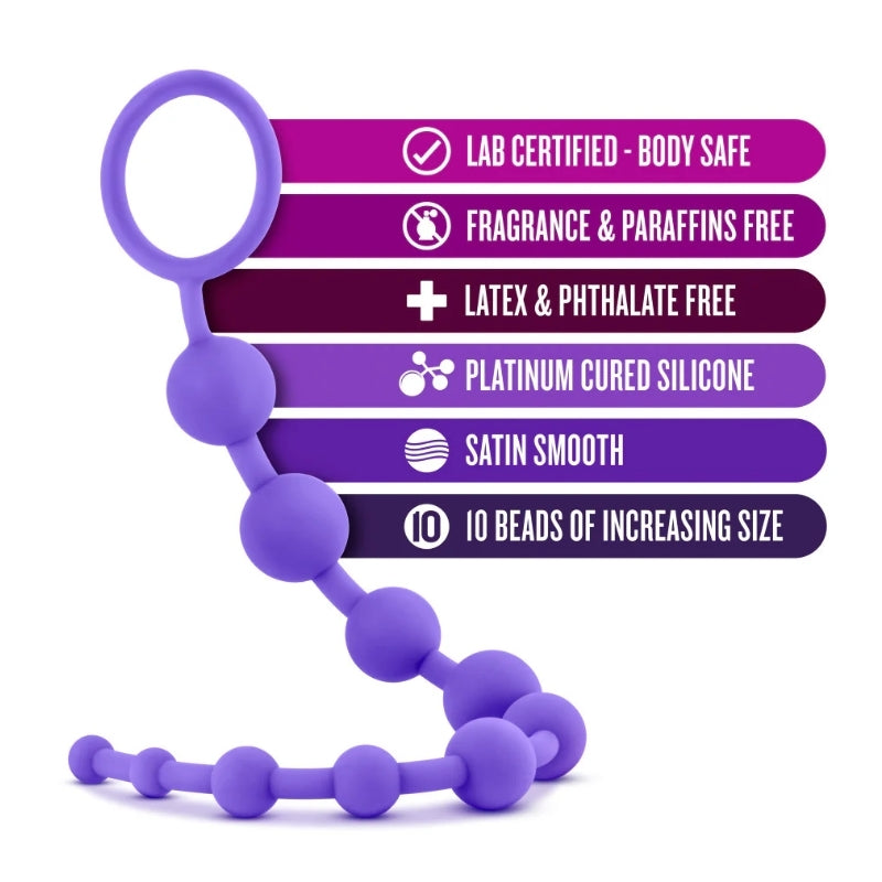 Blush - Luxe - Silicone 10 Beads - Purple