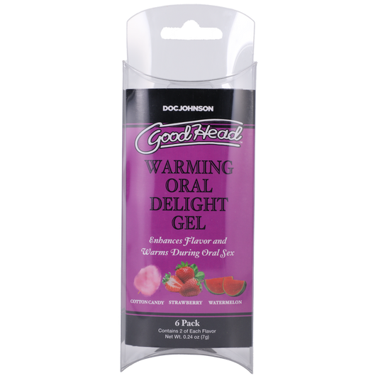 GoodHead Warming Head Oral Delight Gel 6 Pack 0.24oz.