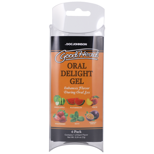GoodHead Oral Delight Gel 6-Pack 0.24oz. Orange