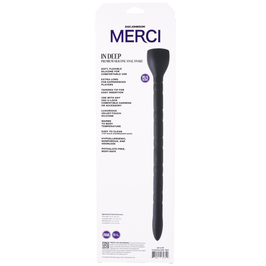 Merci In Deep Premium Silicone Anal Snake Black