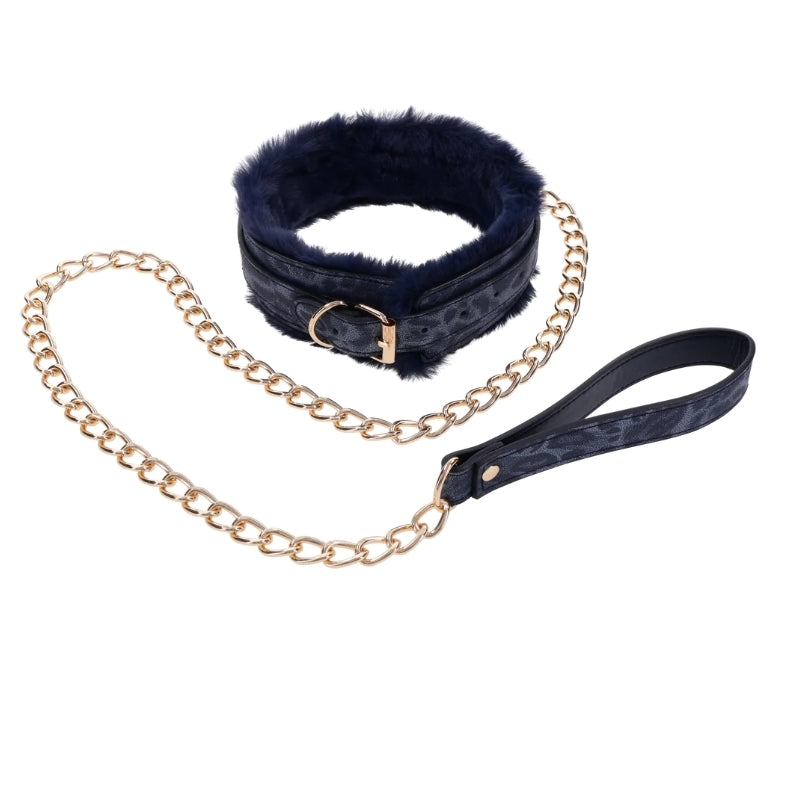 Sportsheets - Cougar Fur Collar & Leash